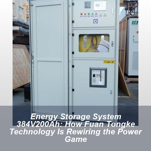 Energy Storage System 384V200Ah: How Fuan Tongke Technology Is Rewiring the Power Game